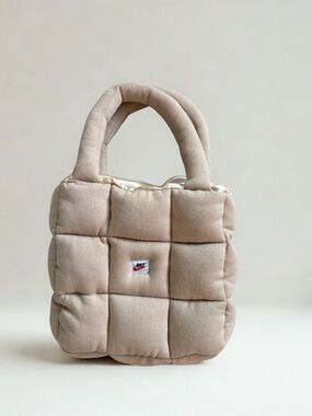 Nike Beige Quilted Padded Tote